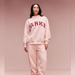 NEW Parke Varsity Mockneck Pink/Red Valentine's Day Drop L/XL